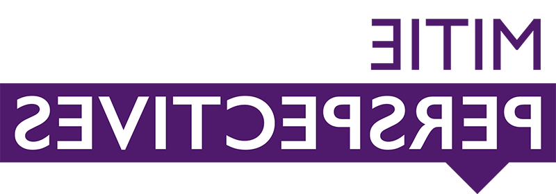 Mitie Perspectives标志-全部用大写, “Mitie”是紫色字体，“Perspectives”是紫色背景上的白色字体